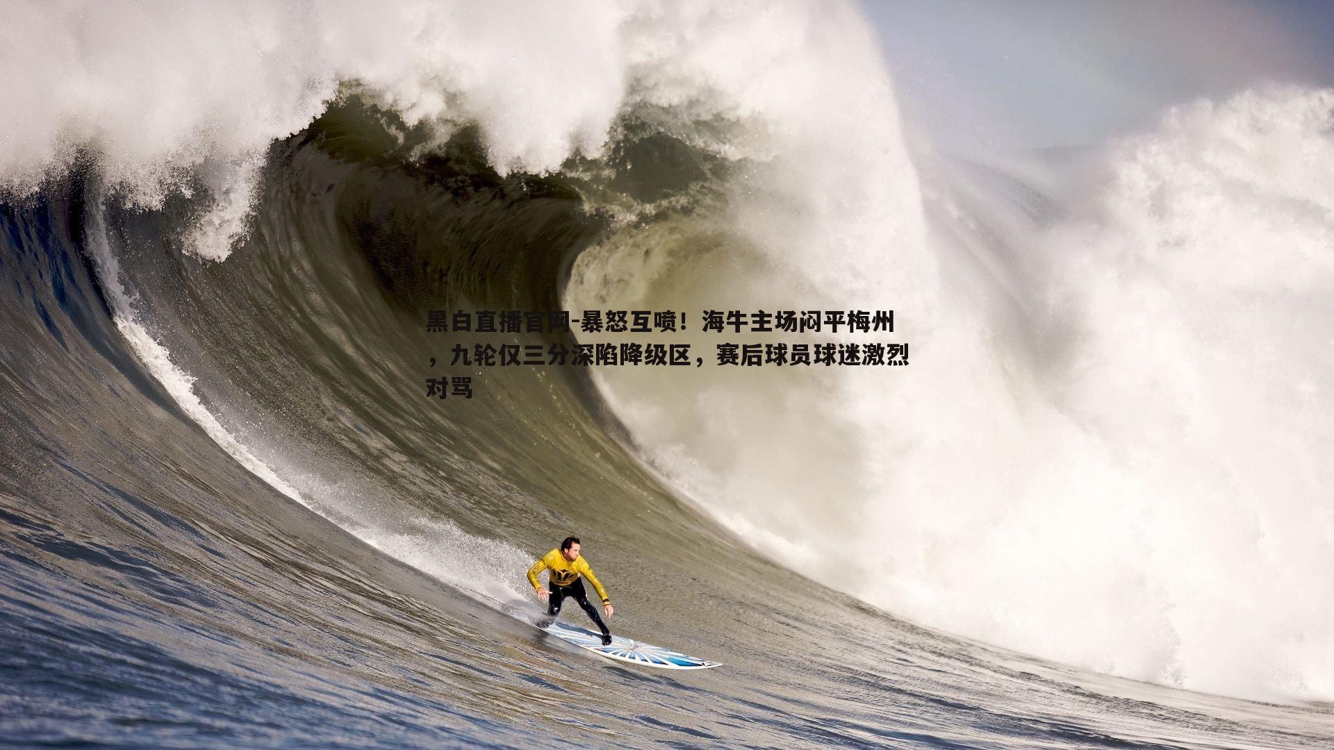 黑白直播官网-暴怒互喷！海牛主场闷平梅州，九轮仅三分深陷降级区，赛后球员球迷激烈对骂